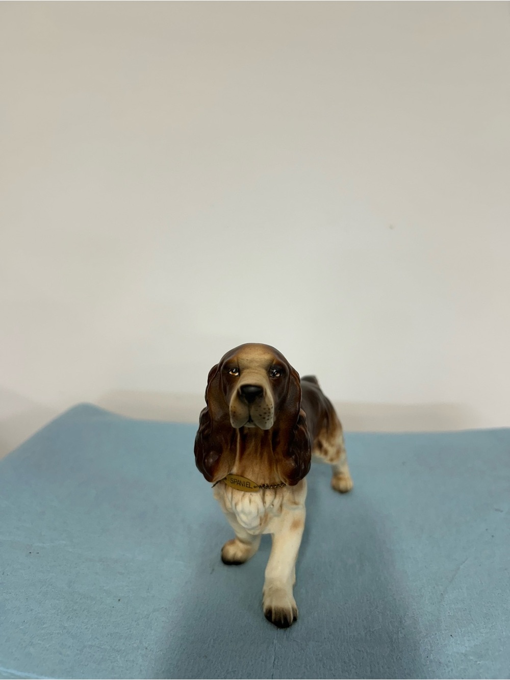 Brown and White Dog  collectable 
 Figurine - Realistic Spaniel Design